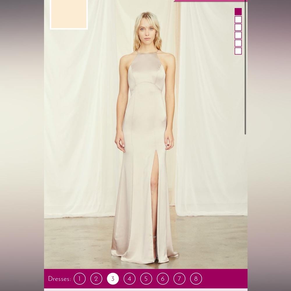 Amsale Amani dress size 2 Champagne